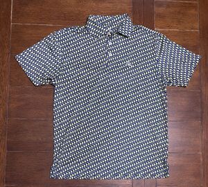Men’s Rhoback Size S Yellow And Black Michigan Performance Golf Polo